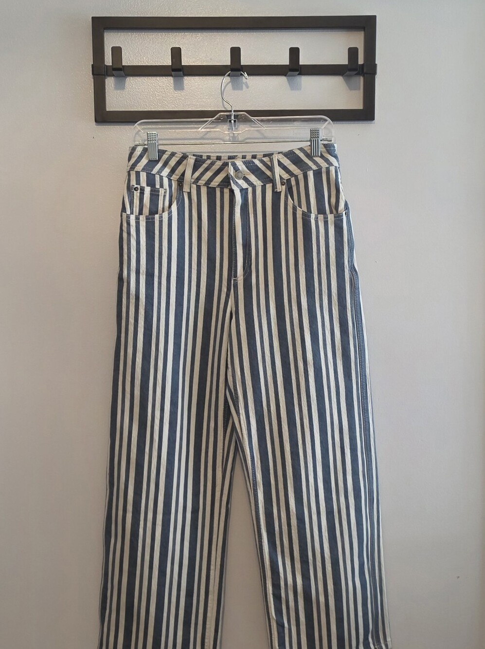 Sezane Le Crop Wide Leg Jeans